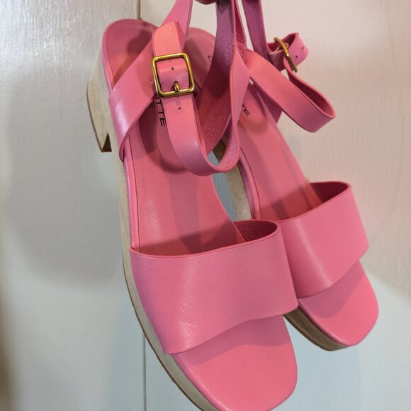 Charlotte Stone Shoes - Charlotte Stone Pink Allie Clog Sandals